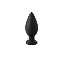 Colossus XXL Silicone Anal Suction Cup Plug Black 